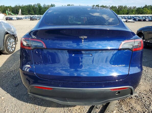 7SAYGDEE5NF419001 2022 TESLA MODEL Blue Rear view