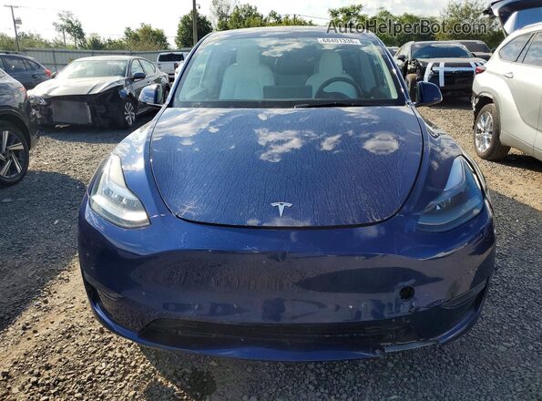 7SAYGDEE5NF419001 2022 TESLA MODEL Blue Front view
