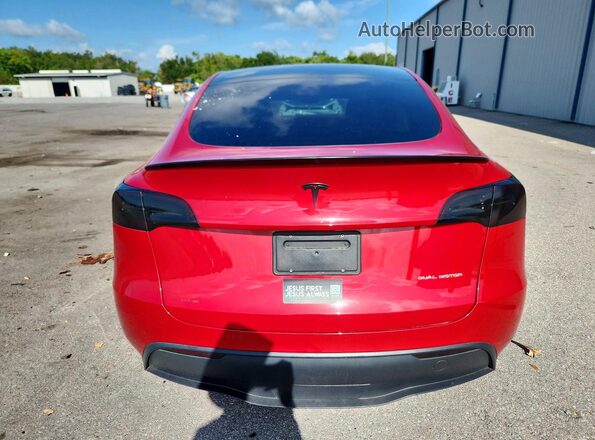 7SAYGDEE5PA124884 2023 TESLA MODEL Red Vista trasera
