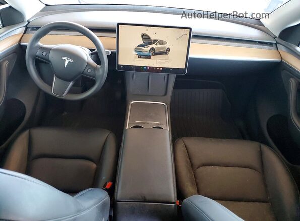 7SAYGDEE5RA218377 2024 TESLA MODEL White Vista del salpicadero
