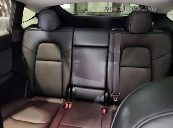 7SAYGDEE5RA304983 2024 TESLA MODEL Black უკანა სავარძლების ხედი