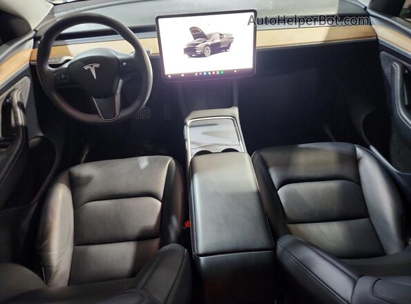 7SAYGDEE5RA304983 2024 TESLA MODEL Black წინა პანელის ხედი