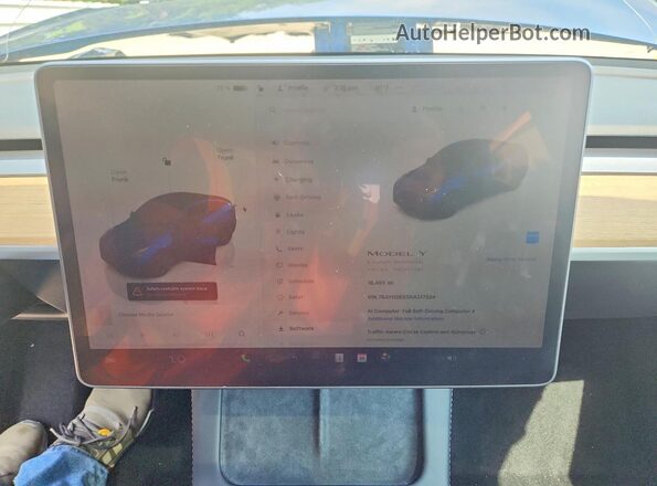 7SAYGDEE5RA317524 2024 TESLA MODEL Blue Vista del cuadro de instrumentos