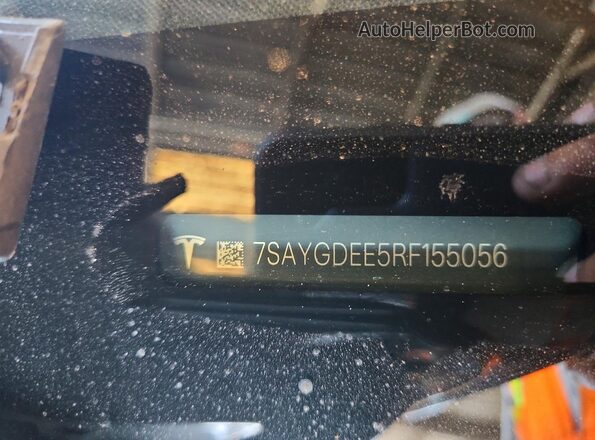 7SAYGDEE5RF155056 2024 TESLA MODEL Черный Вид подкапотного пространства