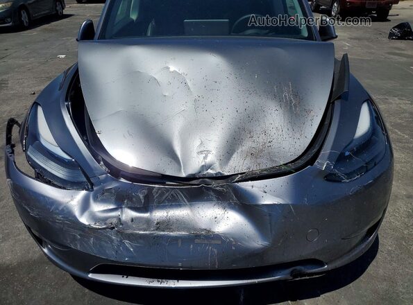 7SAYGDEE5RF202280 2024 TESLA MODEL Gray Սալոնի հետևի տեսք
