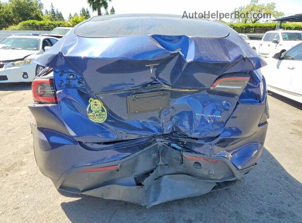 7SAYGDEE6PF939212 2023 TESLA MODEL Blue უკანა ხედი