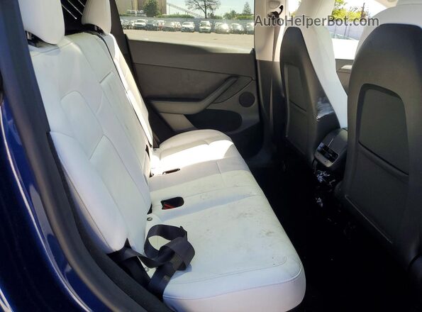 7SAYGDEE6PF939212 2023 TESLA MODEL Blue უკანა სავარძლების ხედი