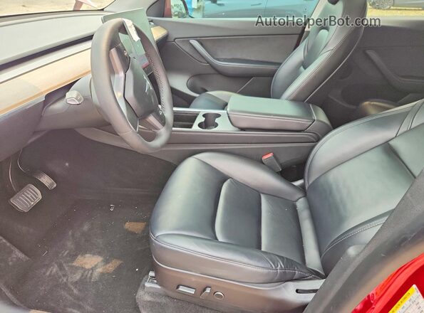 7SAYGDEE7NF342566 2022 TESLA MODEL Red Vista interior delantera