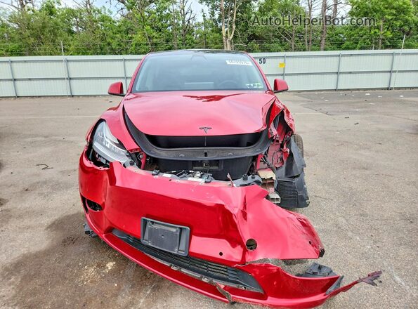 7SAYGDEE7NF342566 2022 TESLA MODEL Red Vista frontal