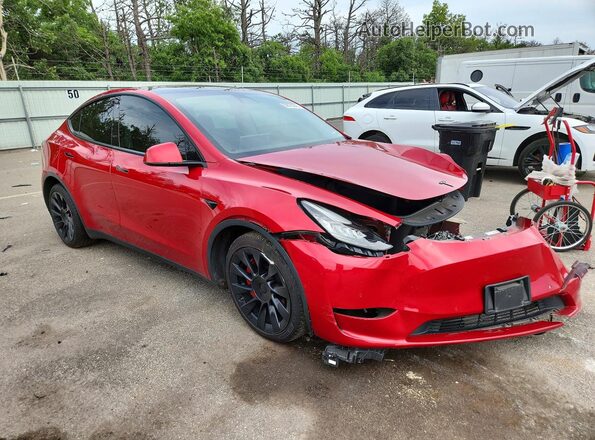 7SAYGDEE7NF342566 2022 TESLA MODEL Red Delantero derecho