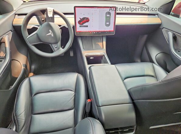 7SAYGDEE7NF342566 2022 TESLA MODEL Red Vista del salpicadero