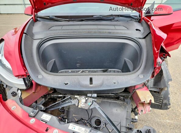 7SAYGDEE7NF342566 2022 TESLA MODEL Red Vista interior trasera