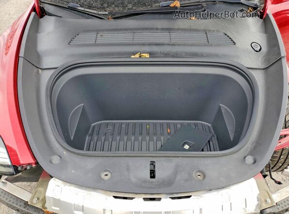 7SAYGDEE7NF354099 2022 TESLA MODEL Red Вид підкапотного простору