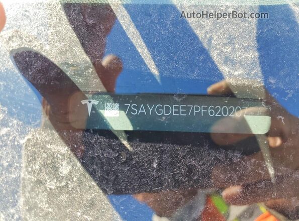 7SAYGDEE7PF620207 2023 TESLA MODEL Белый Вид подкапотного пространства
