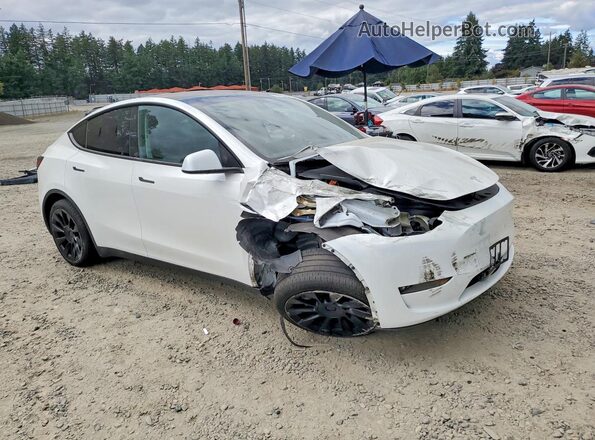 7SAYGDEE7PF691830 2023 TESLA MODEL Белый Передняя правая четверть