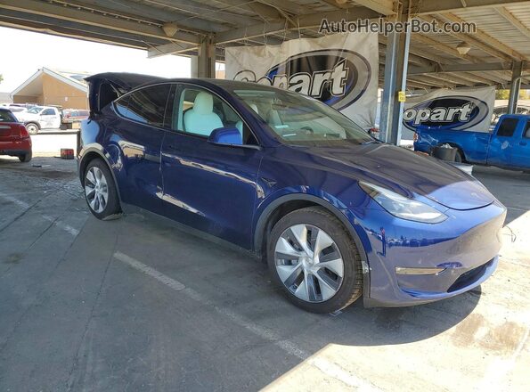 7SAYGDEE7PF872068 2023 TESLA MODEL Синий Передняя правая четверть