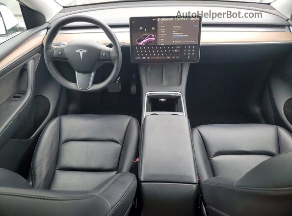 7SAYGDEE8NF574805 2022 TESLA MODEL Белый Вид панели приборов