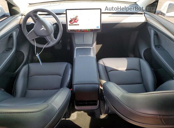 7SAYGDEE9NF557902 2022 TESLA MODEL Белый Вид панели приборов