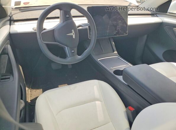 7SAYGDEE9PA211641 2023 TESLA MODEL White Dashboard view