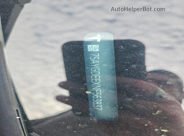 7SAYGDEEXNF563837 2022 TESLA MODEL Серый Вид подкапотного пространства