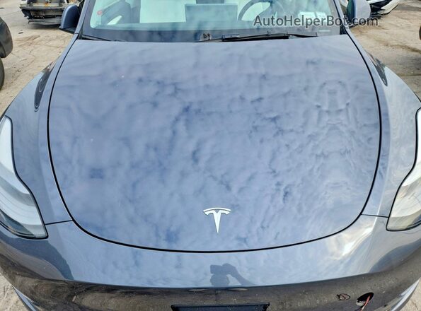 7SAYGDEEXNF563837 2022 TESLA MODEL Серый Вид задней части салона