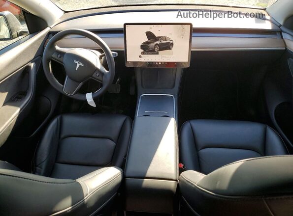 7SAYGDEEXPF609332 2023 TESLA MODEL Gray Dashboard view