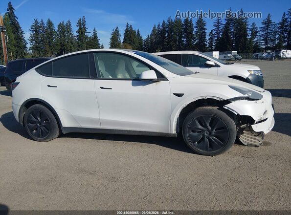 7SAYGDEEXSF238018 2025 TESLA MODEL Y White უკანა სალონის ხედი