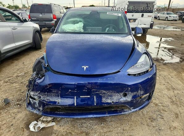 7SAYGDEF0NF345494 2022 TESLA MODEL Blue წინა ხედი