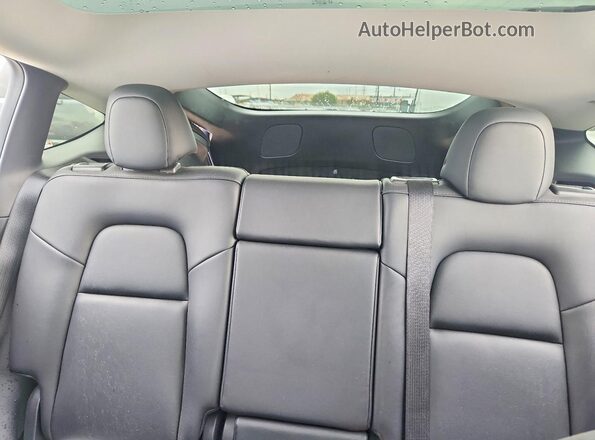 7SAYGDEF0NF345494 2022 TESLA MODEL Blue უკანა სავარძლების ხედი