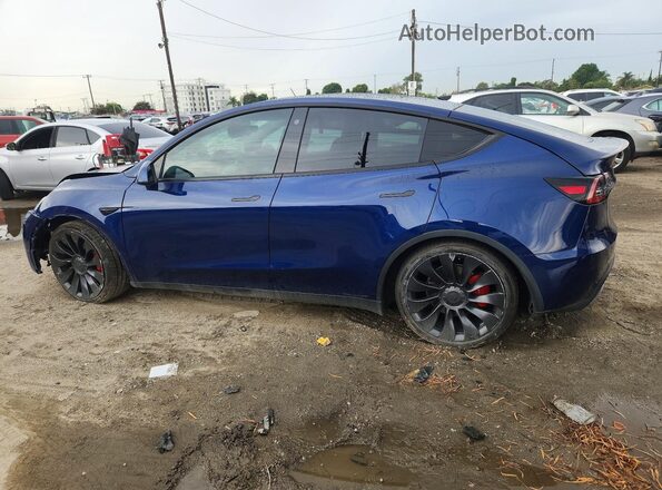 7SAYGDEF0NF345494 2022 TESLA MODEL Blue უკანა მარცხენა