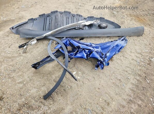 7SAYGDEF0NF345494 2022 TESLA MODEL Blue VIN კოდის სტიკერის ხედი