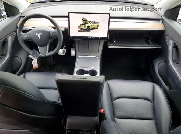 7SAYGDEF0NF357712 2022 TESLA MODEL Синий Вид панели приборов