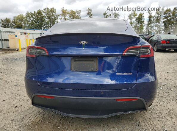 7SAYGDEF0NF357712 2022 TESLA MODEL Синий Вид сзади