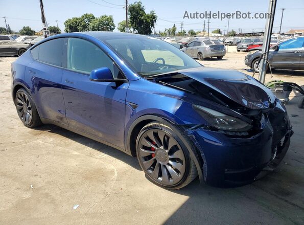 7SAYGDEF0PF660170 2023 TESLA MODEL Blue Առջևի աջ