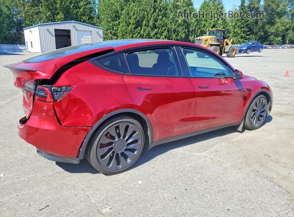 7SAYGDEF0SF259534 2025 TESLA MODEL Red უკანა მარჯვენა