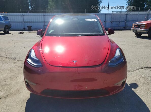 7SAYGDEF0SF259534 2025 TESLA MODEL Red წინა ხედი