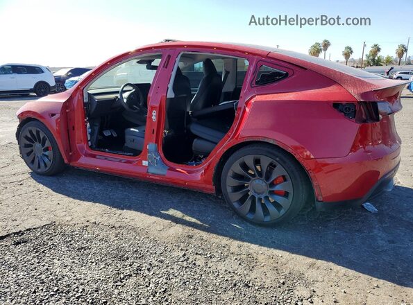 7SAYGDEF1PF977276 2023 TESLA MODEL Red Задня ліва чверть