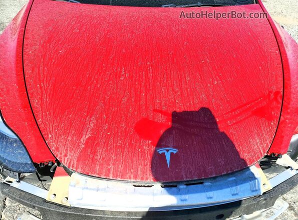 7SAYGDEF1PF977276 2023 TESLA MODEL Red Вид задньої частини салону