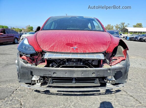 7SAYGDEF1PF977276 2023 TESLA MODEL Red Вид спереду