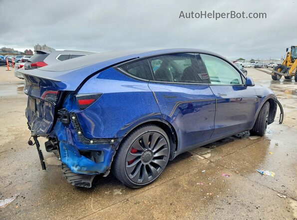 7SAYGDEF1RF027230 2024 TESLA MODEL Синий Задняя правая четверть