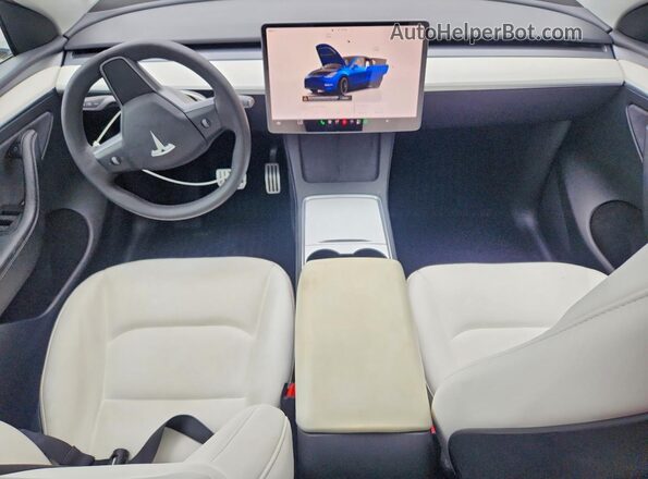 7SAYGDEF1RF027230 2024 TESLA MODEL Синий Вид панели приборов