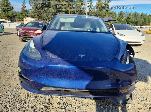 7SAYGDEF2NF381557 2022 TESLA MODEL Blue Front view