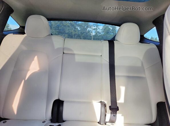 7SAYGDEF2NF381557 2022 TESLA MODEL Blue Rear seats view