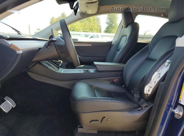 7SAYGDEF2PF646707 2023 TESLA MODEL Синий Вид салона спереди