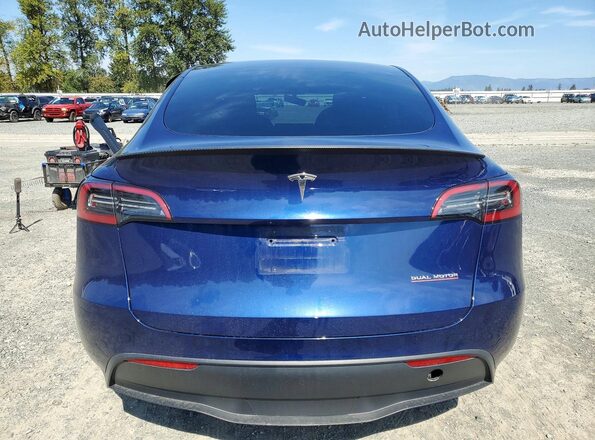7SAYGDEF2PF646707 2023 TESLA MODEL Синий Вид сзади