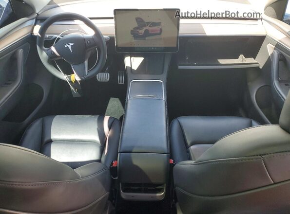 7SAYGDEF2PF713869 2023 TESLA MODEL White Dashboard view