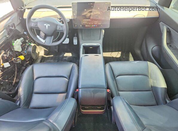7SAYGDEF3NF467377 2022 TESLA MODEL Gray Dashboard view