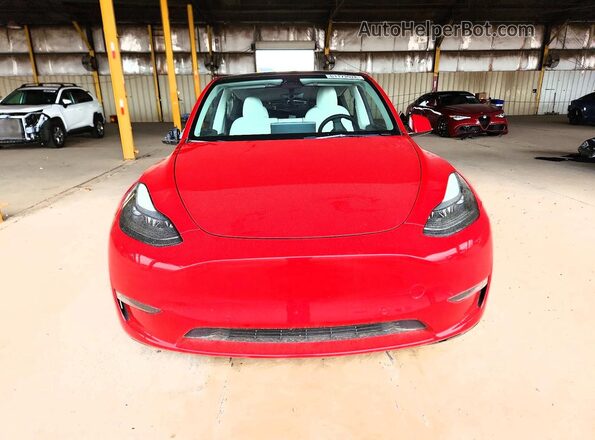 7SAYGDEF3NF558018 2022 TESLA MODEL Red წინა ხედი