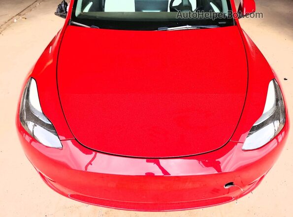 7SAYGDEF3NF558018 2022 TESLA MODEL Red უკანა სალონის ხედი