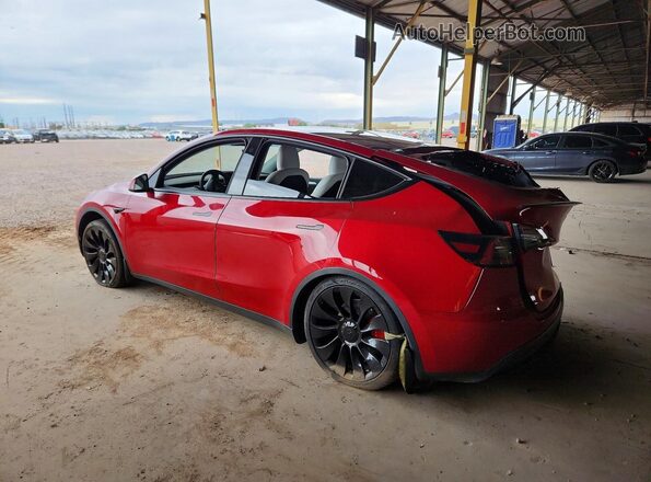 7SAYGDEF3NF558018 2022 TESLA MODEL Red უკანა მარცხენა